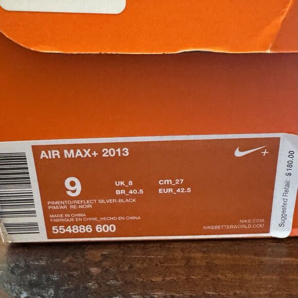 Nike Air Max+ 2013 Pimento Running Shoes main image 9